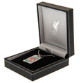 Liverpool FC Enamel Crest Dog Tag & Chain, side angle