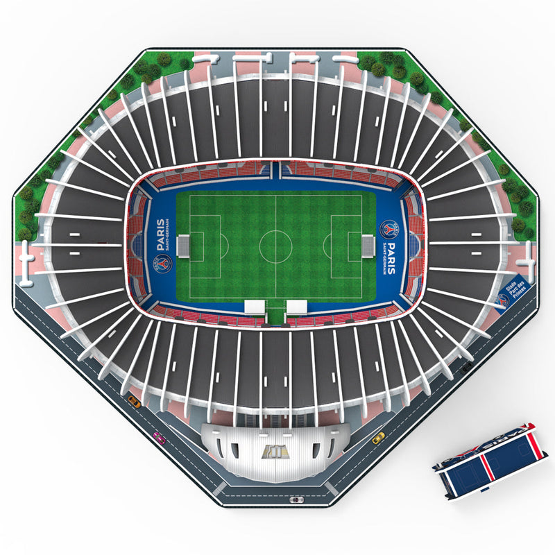 Paris Saint Germain FC 3D Stadium Puzzle, side angle
