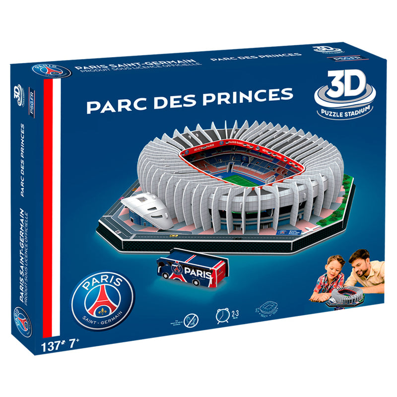 Paris Saint Germain FC 3D Stadium Puzzle, close-up detail
