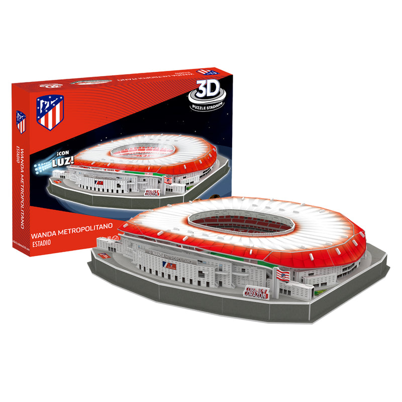 Atletico Madrid FC 3D Stadium Puzzle, side angle