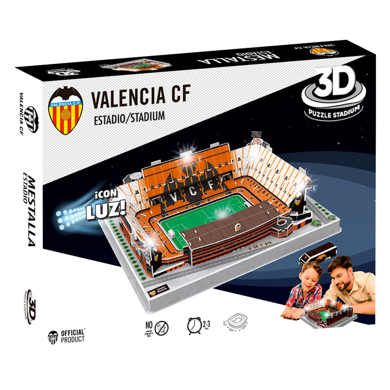 Valencia CF 3D Stadium Puzzle, close-up detail