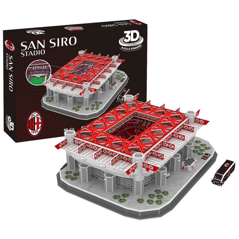 AC Milan 3D Stadium Puzzle, side angle