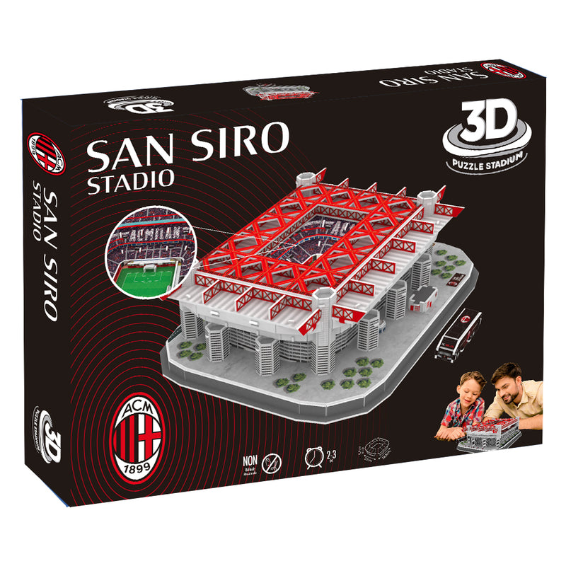 AC Milan 3D Stadium Puzzle, close-up detail