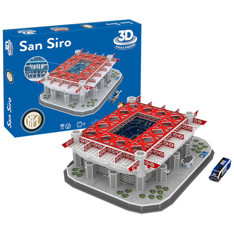 FC Inter Milan 3D Stadium Puzzle, side angle