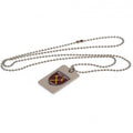 West Ham United FC Enamel Crest Dog Tag & Chain, alternate view