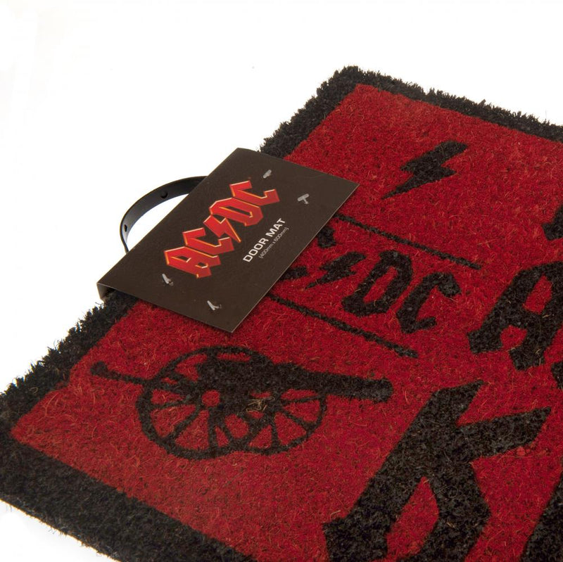AC/DC Doormat, side angle