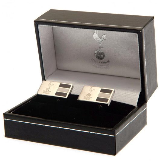 Tottenham Hotspur FC Stainless Steel Stripe Cufflinks, alternate view