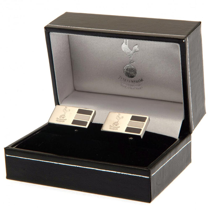 Tottenham Hotspur FC Stainless Steel Stripe Cufflinks, alternate view