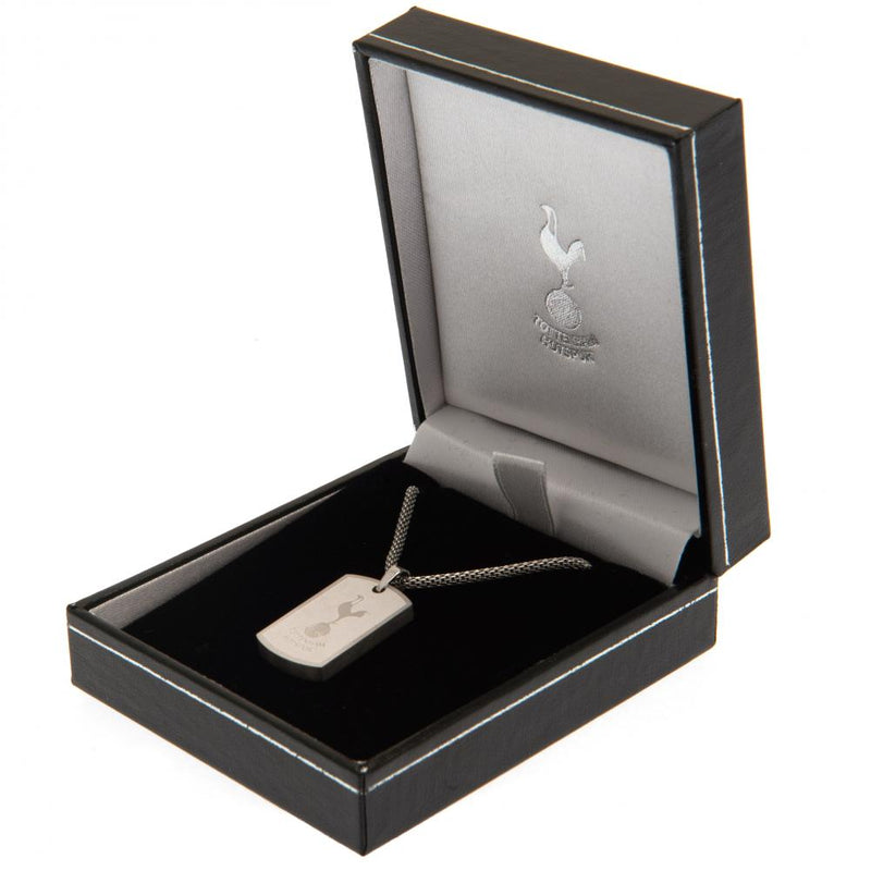 Tottenham Hotspur FC Icon Dog Tag & Chain, side angle