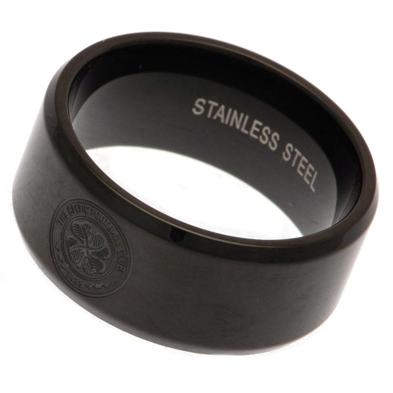 Celtic FC Black IP Ring Large, alternate view