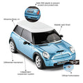 Mini Cooper S Radio Controlled Car 1:24 Scale Blue, alternate view
