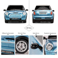 Mini Cooper S Radio Controlled Car 1:24 Scale Blue, side angle