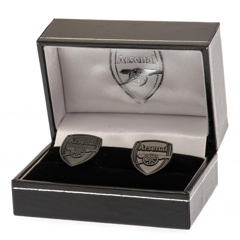 Arsenal FC Black IP Cufflinks, alternate view