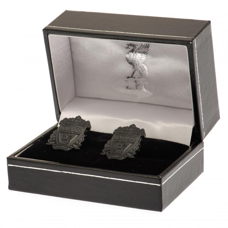 Liverpool FC Black IP Cufflinks, alternate view