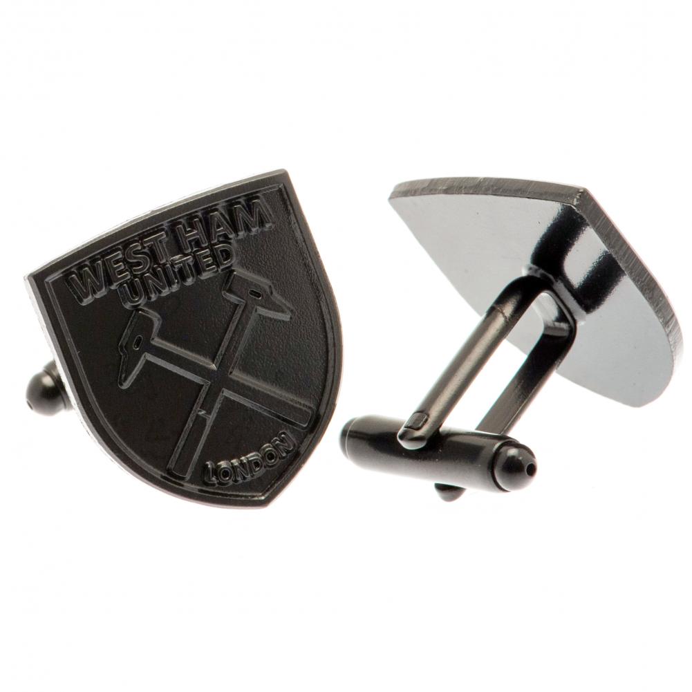 West Ham United FC Black Cufflinks