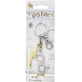Harry Potter Charm Keyring Lightning Bolt & Glasses, alternate view