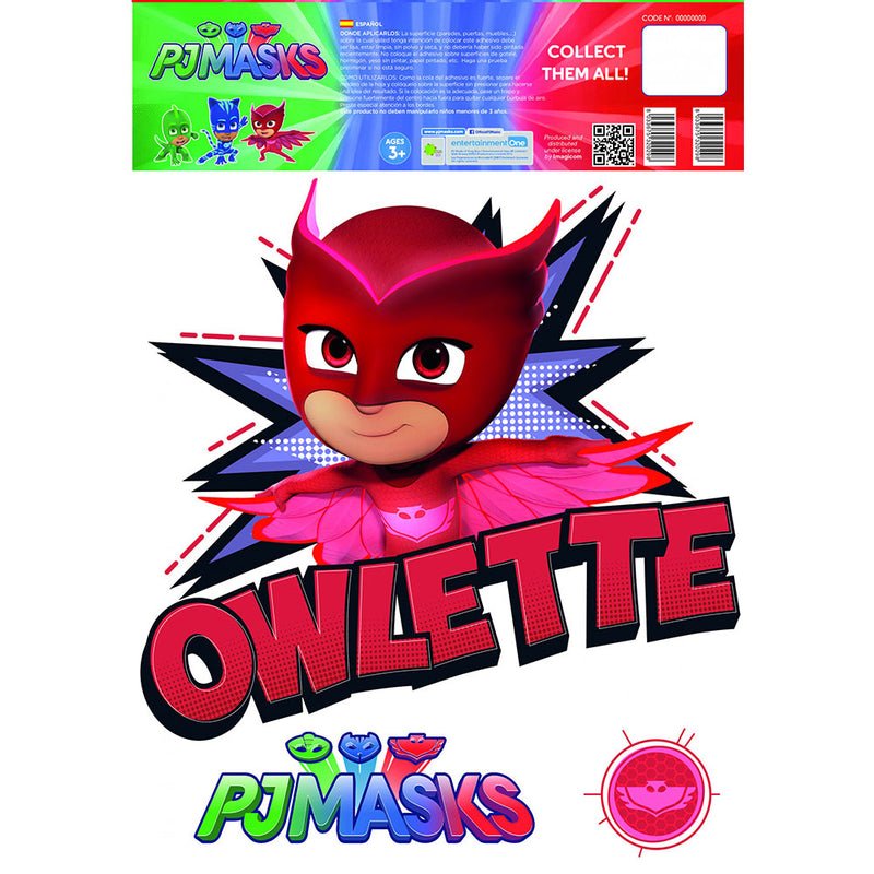 PJ Masks Wall Sticker A3 Owlette, alternate view