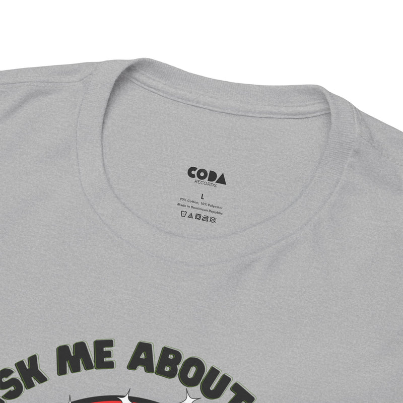'Ask Me About My Record Collection' Men's T-Shirt, rear view