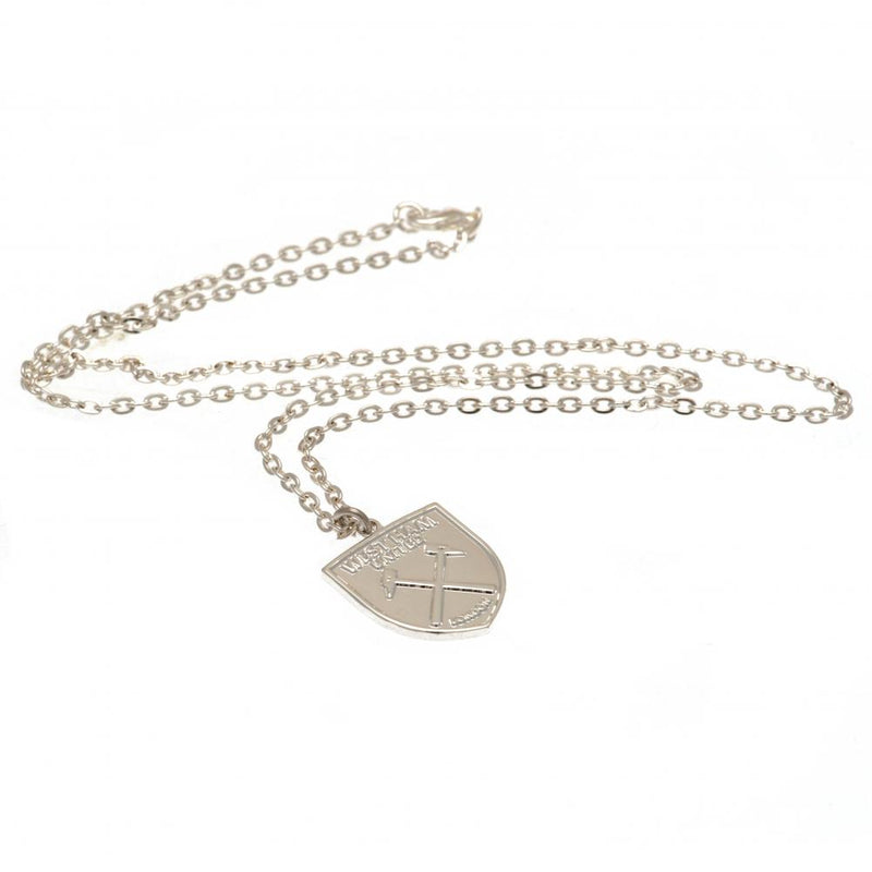 West Ham United FC Silver Plated Pendant & Chain XL, alternate view