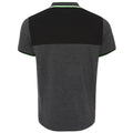 Liverpool FC Neon Panel Polo Mens Charcoal Small, rear view