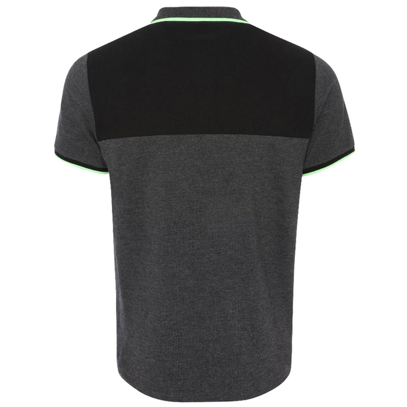 Liverpool FC Neon Panel Polo Mens Charcoal Small, rear view