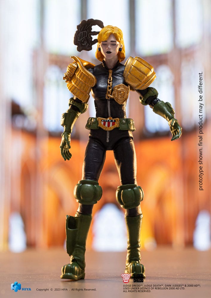 2000 AD Exquisite Mini Action Figure 1/18 Scale Judge Dredd Judge Anderson Hall of Heroes - Infinity Collectables  - #tag1#