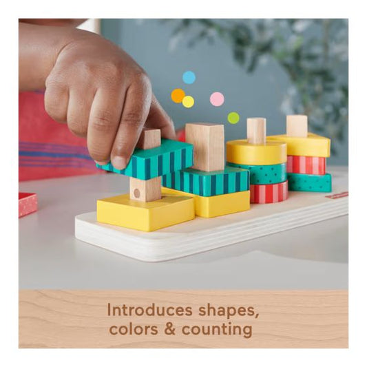 Fisher Price Wooden Shape Stacker