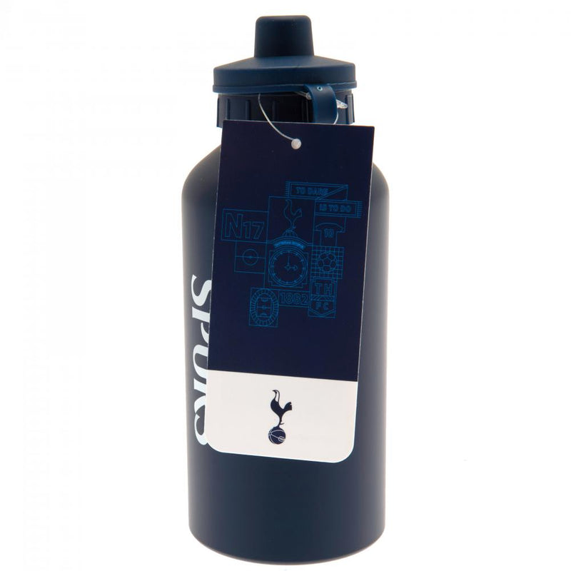 Tottenham Hotspur FC Aluminium Drinks Bottle, side angle