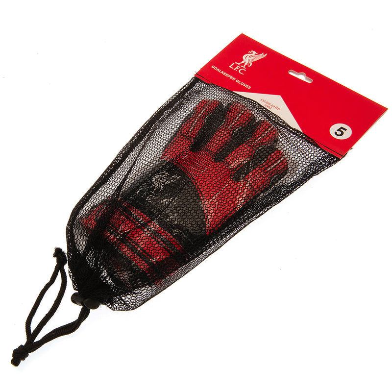 Liverpool FC Delta Goalkeeper Gloves Kids, side angle