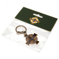 Northern Ireland Crest Keyring, side angle