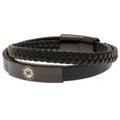 Chelsea FC Black IP Leather Bracelet, alternate view