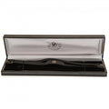Chelsea FC Black IP Leather Bracelet, side angle