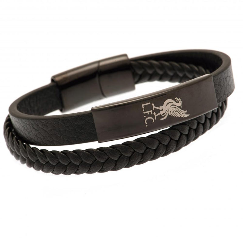 Liverpool FC Black IP Leather Bracelet collectible from Infinity Collectibles 2026