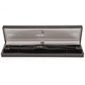 Tottenham Hotspur FC Black IP Leather Bracelet, side angle