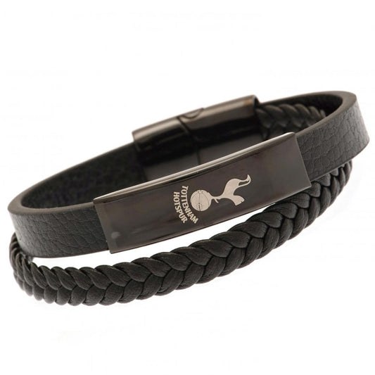Tottenham Hotspur FC Black IP Leather Bracelet collectible from Infinity Collectibles 2026