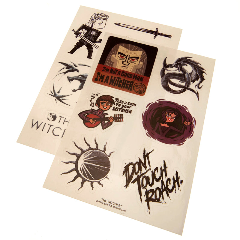 The Witcher Tech Stickers, side angle