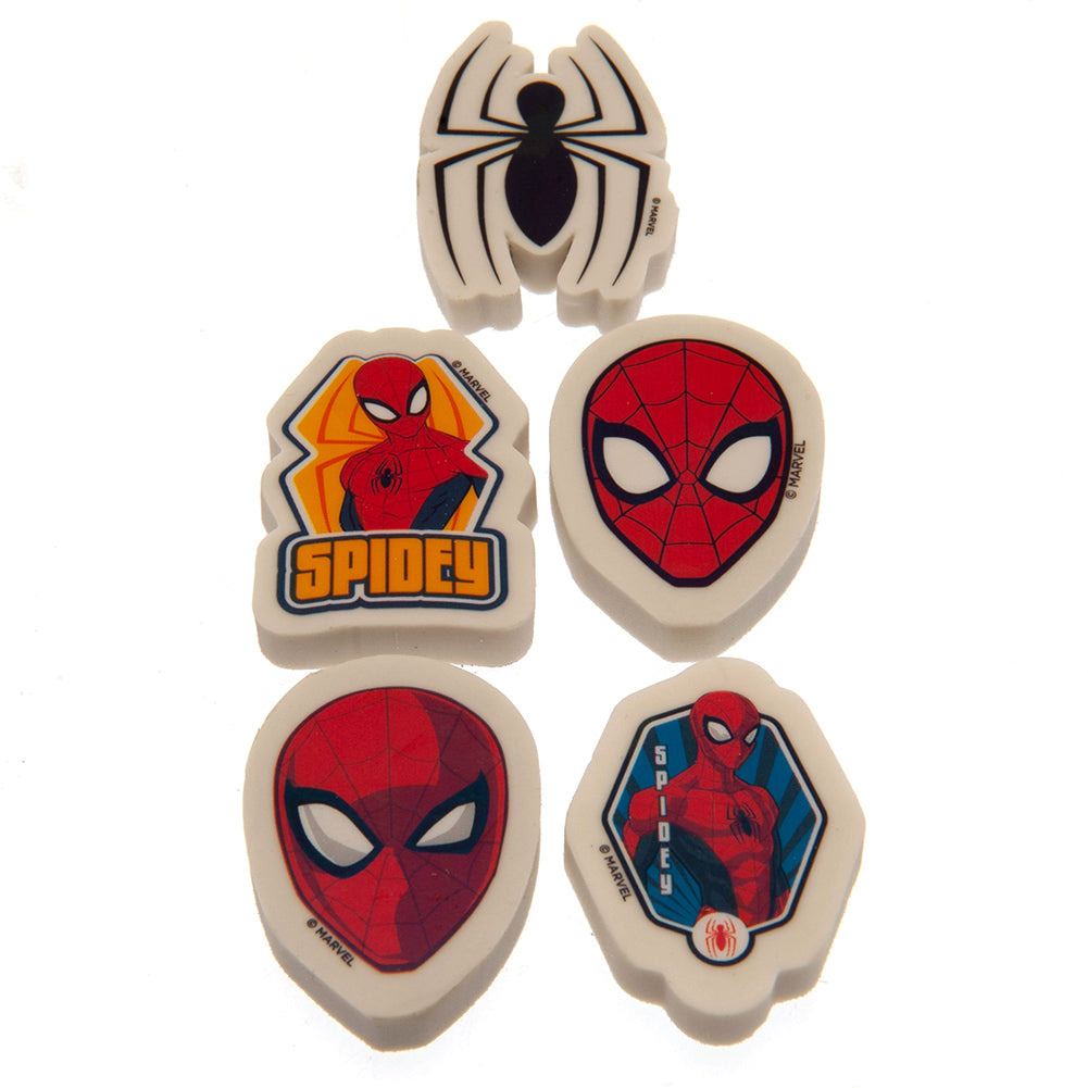 Spider-Man 5pk Eraser Set