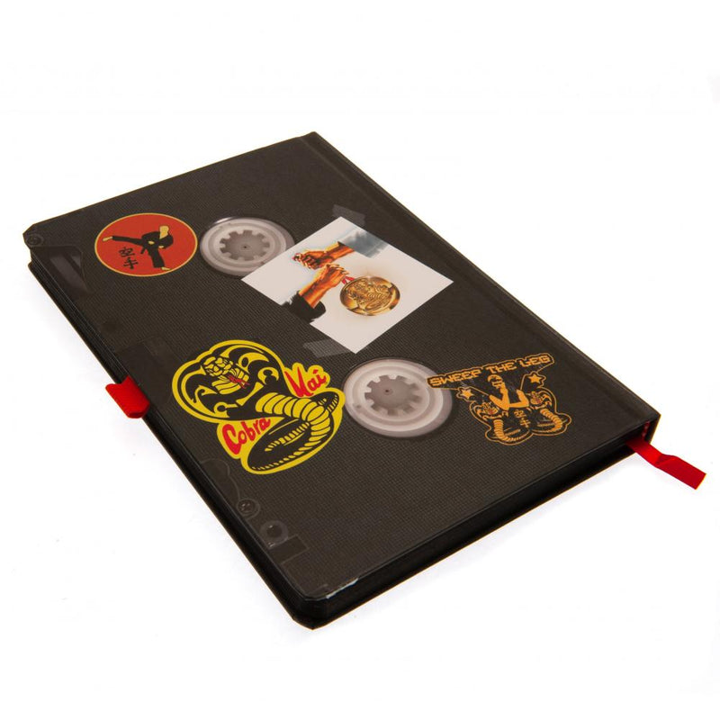 Cobra Kai Premium Notebook VHS, close-up detail