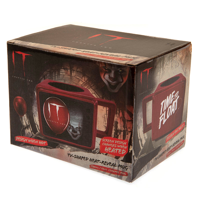 IT Retro TV Heat Changing 3D Mug, rear view