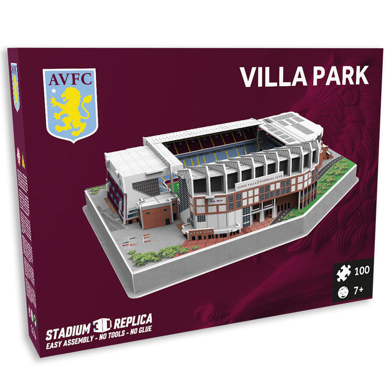 Aston Villa FC 3D Stadium Puzzle, side angle