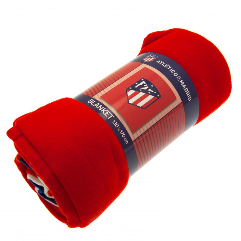 Atletico Madrid FC Fleece Blanket, side angle