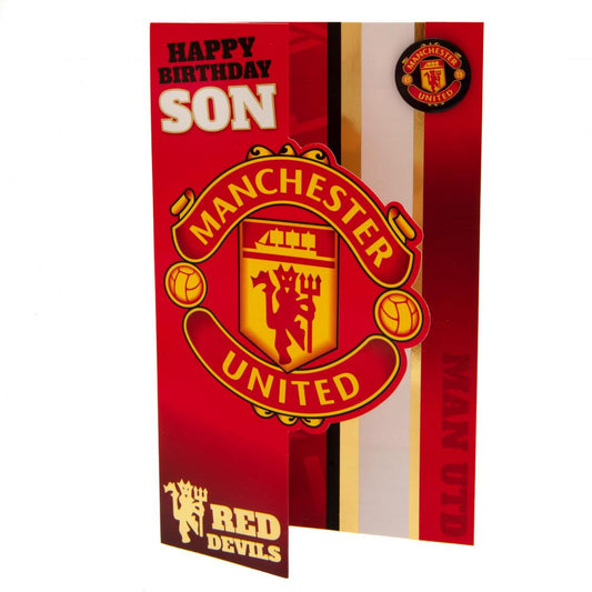 Manchester United FC Son Birthday Card, alternate view