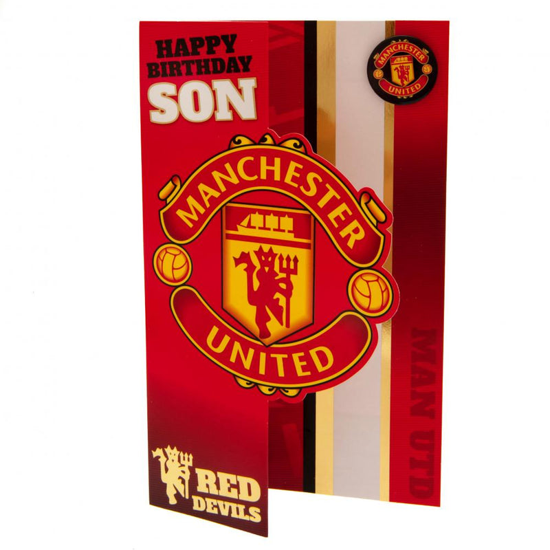 Manchester United FC Son Birthday Card, alternate view