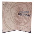 Manchester City FC Boy Birthday Card, side angle