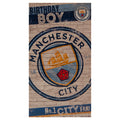 Manchester City FC Boy Birthday Card, close-up detail