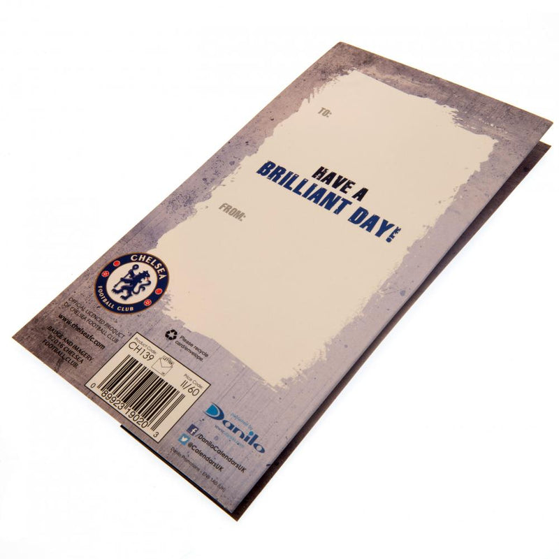 Chelsea FC The Blues Birthday Card, close-up detail
