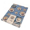 Manchester City FC Crest Gift Wrap, close-up detail