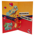 Pokemon Birthday Card, side angle