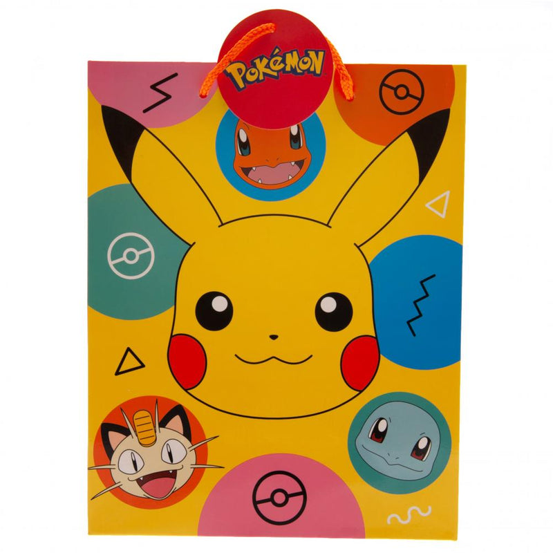 Pokemon Medium Gift Bag, side angle