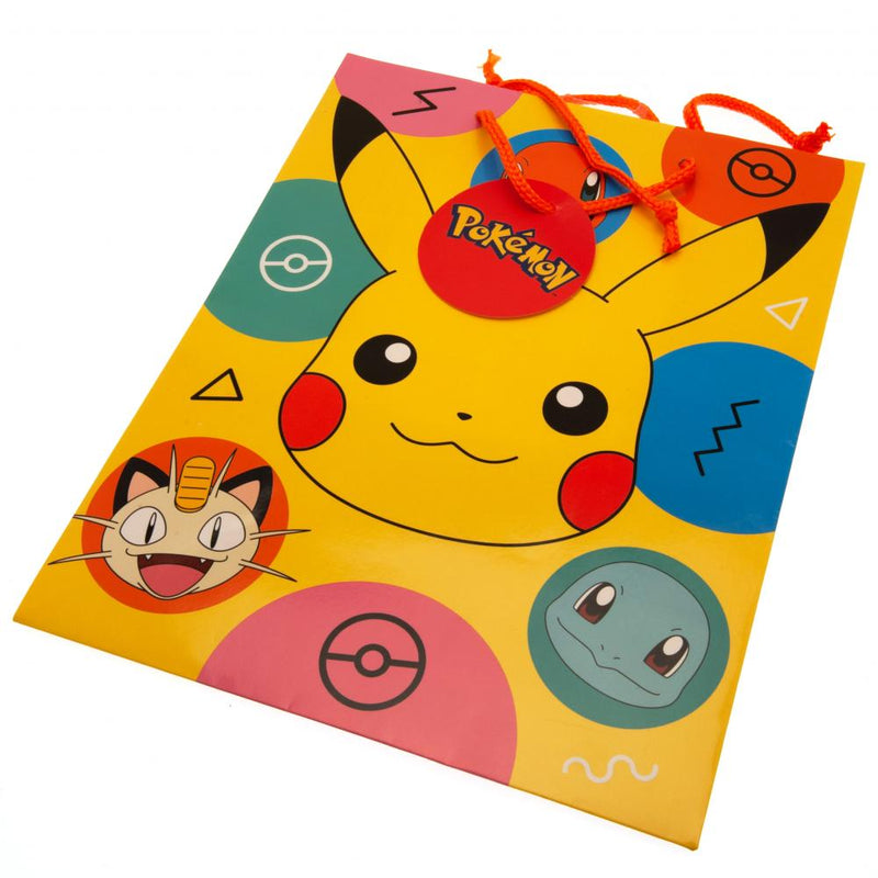Pokemon Medium Gift Bag, close-up detail